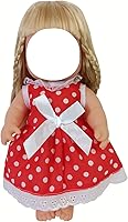 Vista 5 de Ropa de muñeca de bebé, 6 juegos de ropa de muñeca para muñecas de 10, 11 y 12 pulgadas, ropa de muñeca de bebé, accesorios para muñecas de bebé