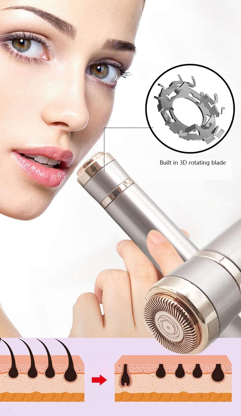3 in 1 Electric Trimmer Razor, Facial Hair Remover Device for Women, Rechargeable Body Hair Removal Kit with 3 Limit Comb Painless Facial Hair Groomer for Lady Face Body Nose 3 in 1 Electric Trimmer Razor, Facial Hair Remover Device for Women, Rechargeable Body Hair Removal Kit with 3 Limit Comb Painless Facial Hair Groomer for Lady Face Body Nose