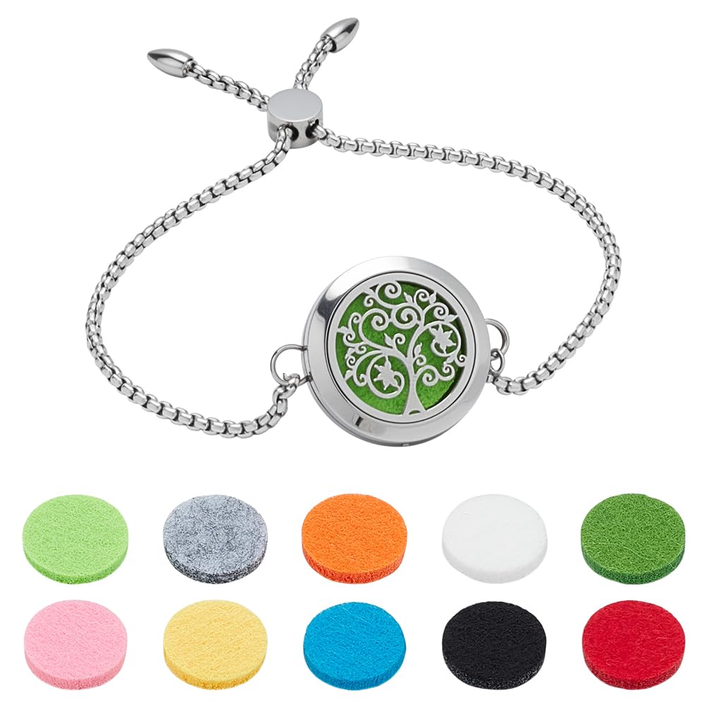 Bracelet parfumés pour hommes et femmes avec médaillon diffuseur réglable - 6