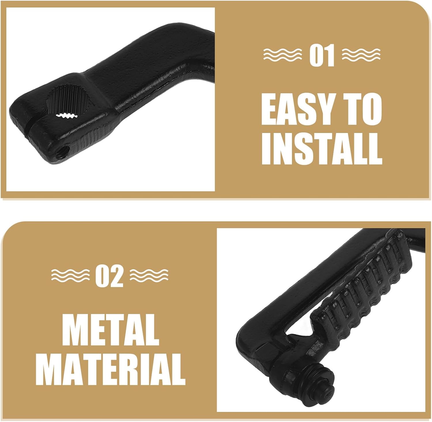 Motorcycle Starter Kick Lever 50/80 Model 380g Steel Foot Pedal Shift Lever for Dirt Bike and Powersports Controls