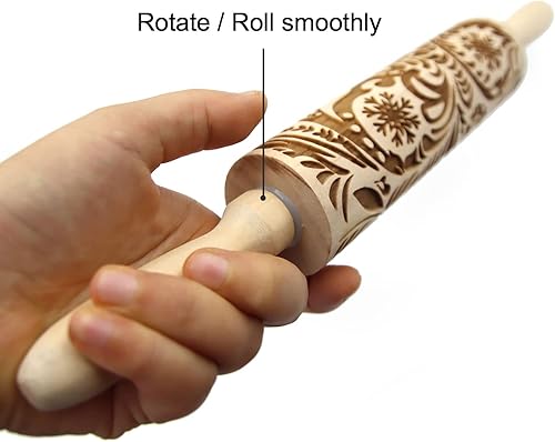 Miniatura 4 de 1 rodillos de glicina en relieve, estampado, flor, grabado, 3D para bodas, vacaciones, Navidad, madres, amigas