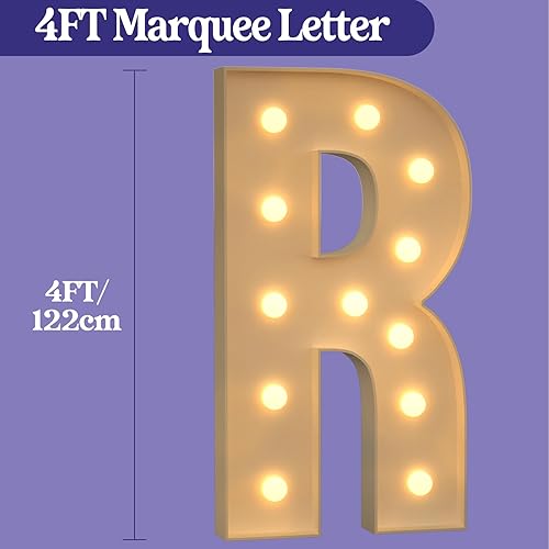 Miniatura 342 de Números iluminados grandes de 4 pies, números de marquesina 2 para decoraciones de cumpleaños de 21 para niños y niñas, números gigantes iluminados