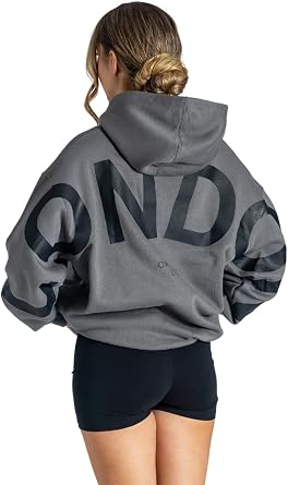 London Hoodies for Women UK Oversized Sweatshirts ladies hood Letter Print Pullover Hoodie Women With Pocket