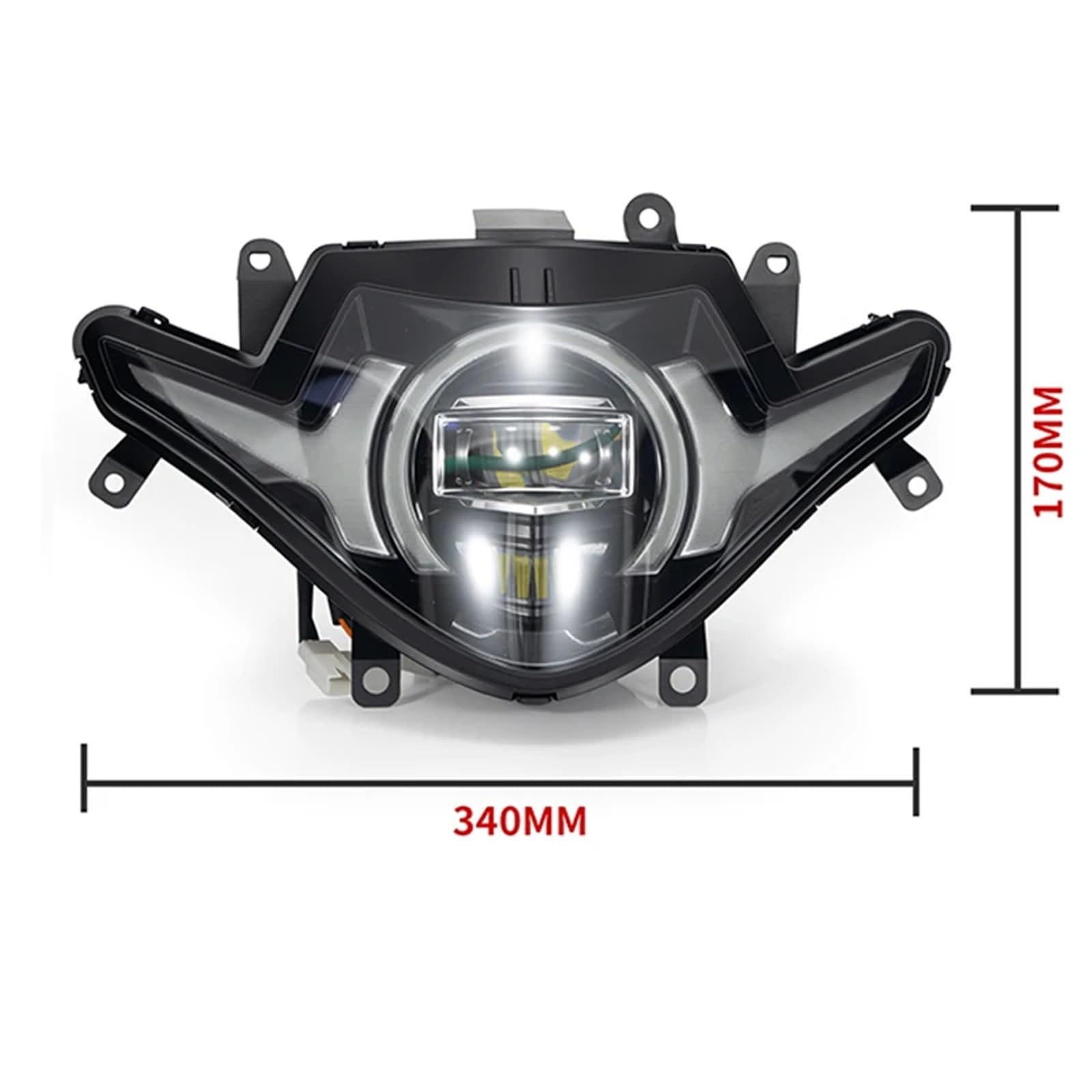 Moto Faro Fanale per Suzuki per GSX250R 2017-2023 Lampadine A LED Moto Faro Anteriore Gruppo Ottico