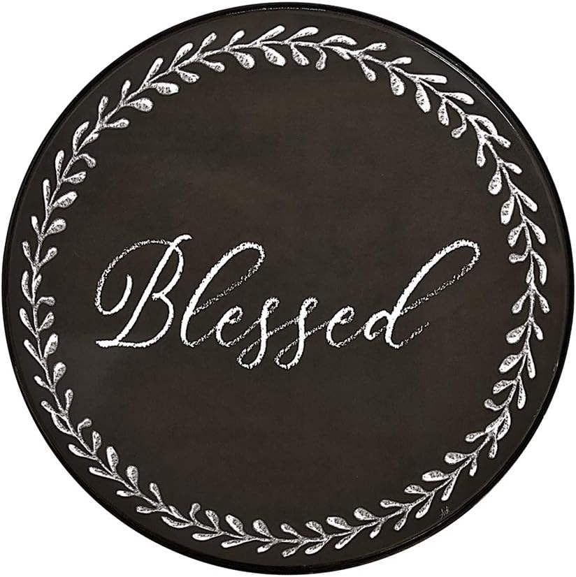 Gratitudes Chalkboard Style Burner Covers Farmhouse Rustic, Set of 4 - Thankful, Grateful, Blessed, Gather : Appliances