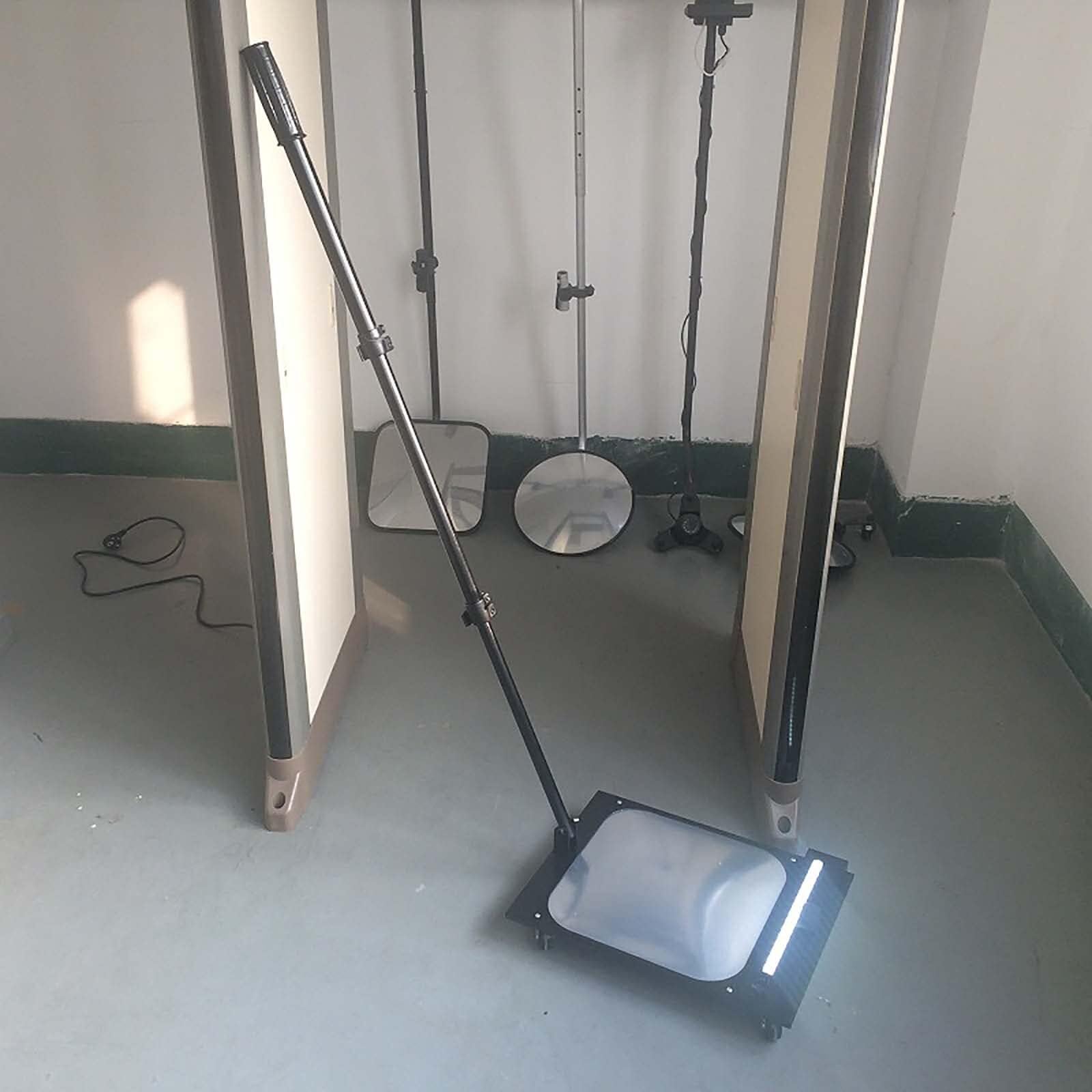 Espejo de inspección de Seguridad con la Barra de tracción retráctible para la mecánica, Espejo Cuadrado del Taller del Coche de acrílico para los Controles del vehículo