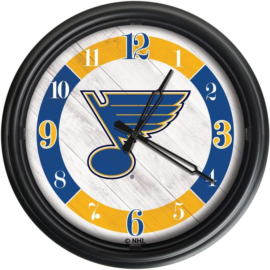 Holland Bar Stool Co. St Louis Blues Indoor/Outdoor LED Wall Clock