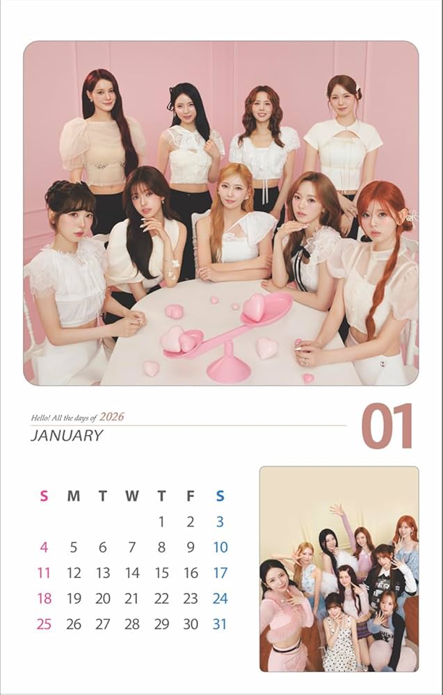 Amazon.co.jp: ニジュー グッズ 2026年 大型 壁掛けカレンダー (NiziU