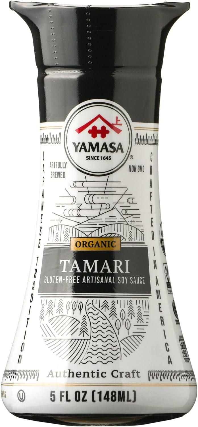 Yamasa, Organic Tamari Artisanal Gluten-Free Soy Sauce, Kosher and Non-GMO, 5-oz