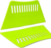 Vista 2 de Papel pintado grande de 2 piezas, espátula de papel tapiz de alisado, raspador de plástico para la aplicación de papel de contacto, película