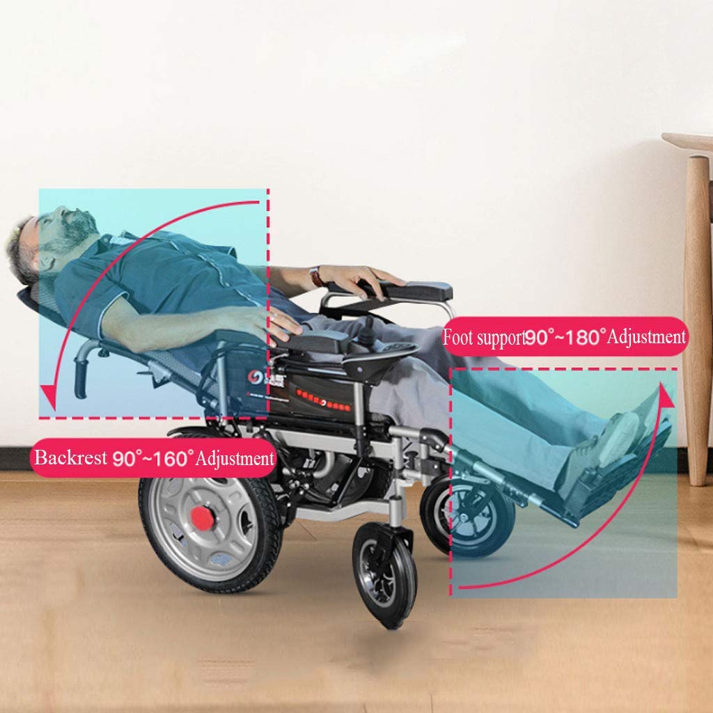 Amazon.co.jp: 折りたたみ式電動軽量輸送モバイル車椅子炭素鋼高齢者 