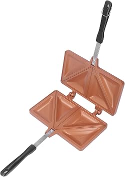 Alomejor Portable Hot Dog Toaster Aluminum Alloy Hot Maker for Outdoor Cooking 8.5"x4.9"x7.9" Gold