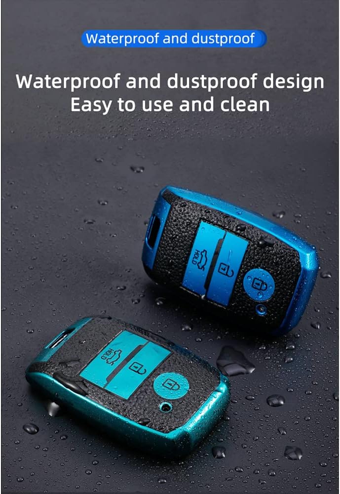 KUNIO Car Key Fob Cover Case Fit for Kia K3 Ceed Key Protective Cover Key shell Keychain TPU Key Holder 3 Buttons