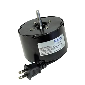 50123 Compatible with Nutone Packard Bathroom Fan Vent Motor 58123 54257. 120 Volt,1/91 H.P.,1550 RPMs,0.45 Amps