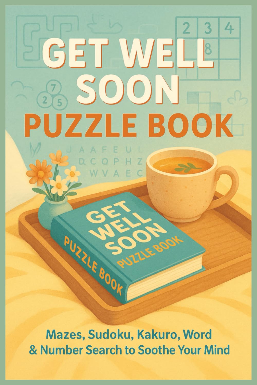 Get Well Soon Puzzle Book: 90+ Engaging Puzzles: Sudoku, Word Search, Kakuro, Word Scramble, Mazes, Number Search | Perfect for Students, Children, ... Gift for Recovering Patients | Activity Book
