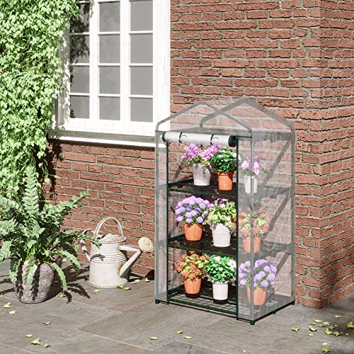 Mini Greenhouse Plants, Vegetables, Fruits, and Flower Breeding, Dark Green,