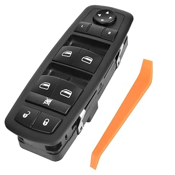 Driver Side Power Master Window Switch Compatible with Dodge Dart 2013-2016, Chrysler 200 2015-2016, Jeep Cherokee 2014-2016 Replaces# 68271203AB, 68271203AA, 56046568AC, 56046553AB, 56046553AC