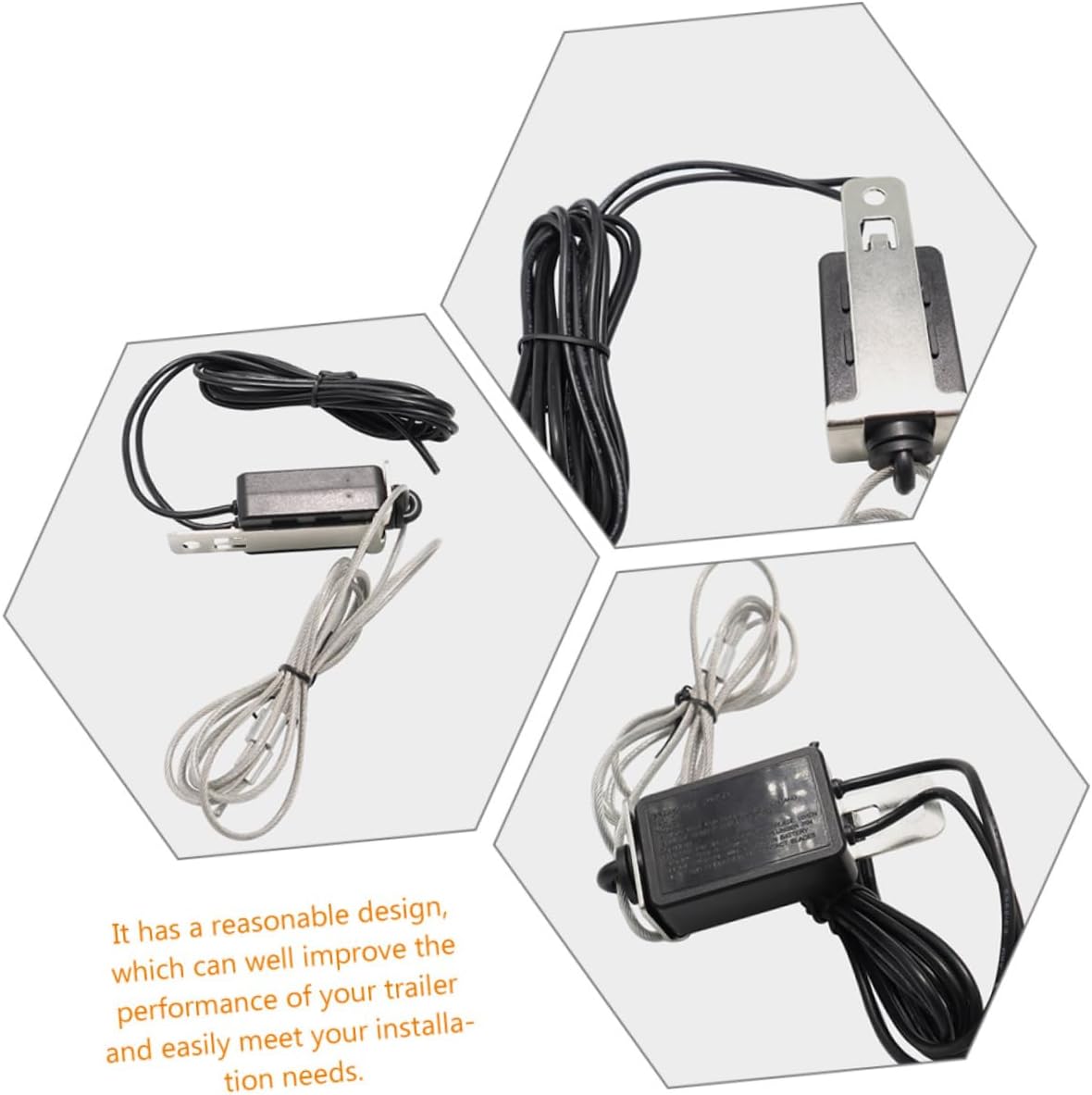 Gatuida Brake Pull Switch Rv Breakaway Trailer Brake Cable Electric Brake Breakaway with Cable Breakaway Cable and Towing Trailer Breakaway Trailer Brake Controller Trailer Breakaway Kit, 8.3X5.4cm