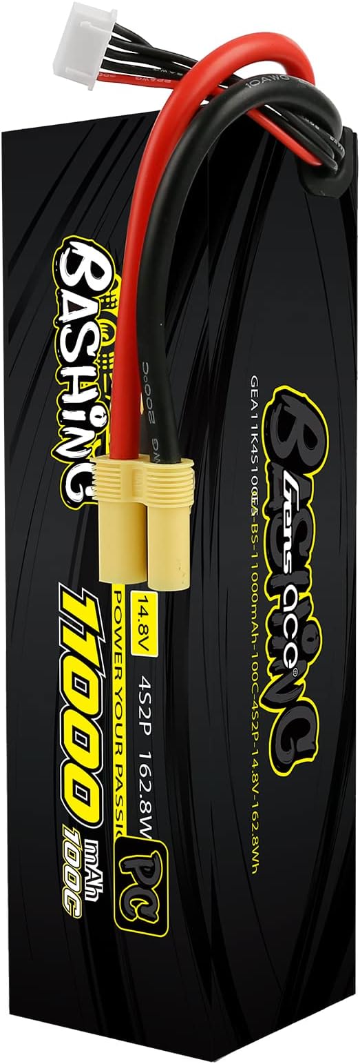 Gens ace 4S Lipo Battery 14.8V 11000mAh 100C Lipo Battery with EC5 Plug for RC Car RC Truck RC Model