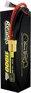Gens ace 4S Lipo Battery 14.8V 11000mAh 100C Lipo Battery with EC5 Plug for RC Car RC Truck RC Model