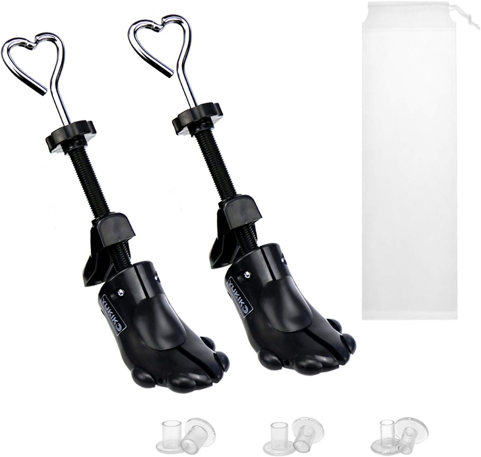 Shoe Stretcher with 3 High Heel Protectors, Adjustable Length/Wide Feet Durable Shoe Shaper for Women and Men