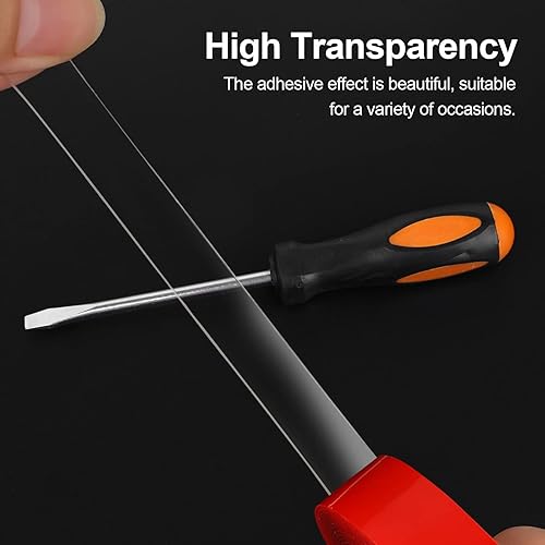 Miniatura 4 de Cinta de montaje de doble cara, paquete de 2 unidades, resistente (3/4 pulgadas de ancho, total de 20 pies), adhesivo transparente, impermeable,