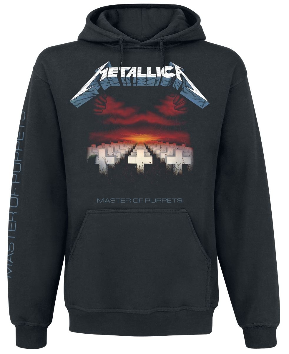 Metallica Master of Puppets Tracks Pull à capuche pour homme Noir