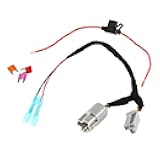 RED WOLF for 2001-2022 Jeep Wrangler JK JKU TJ Unlimited OEM Power Outlet 12 Volt Power Adapter Wire Harness Switch Socket to Add Backup Camera GMRS Driving Detector