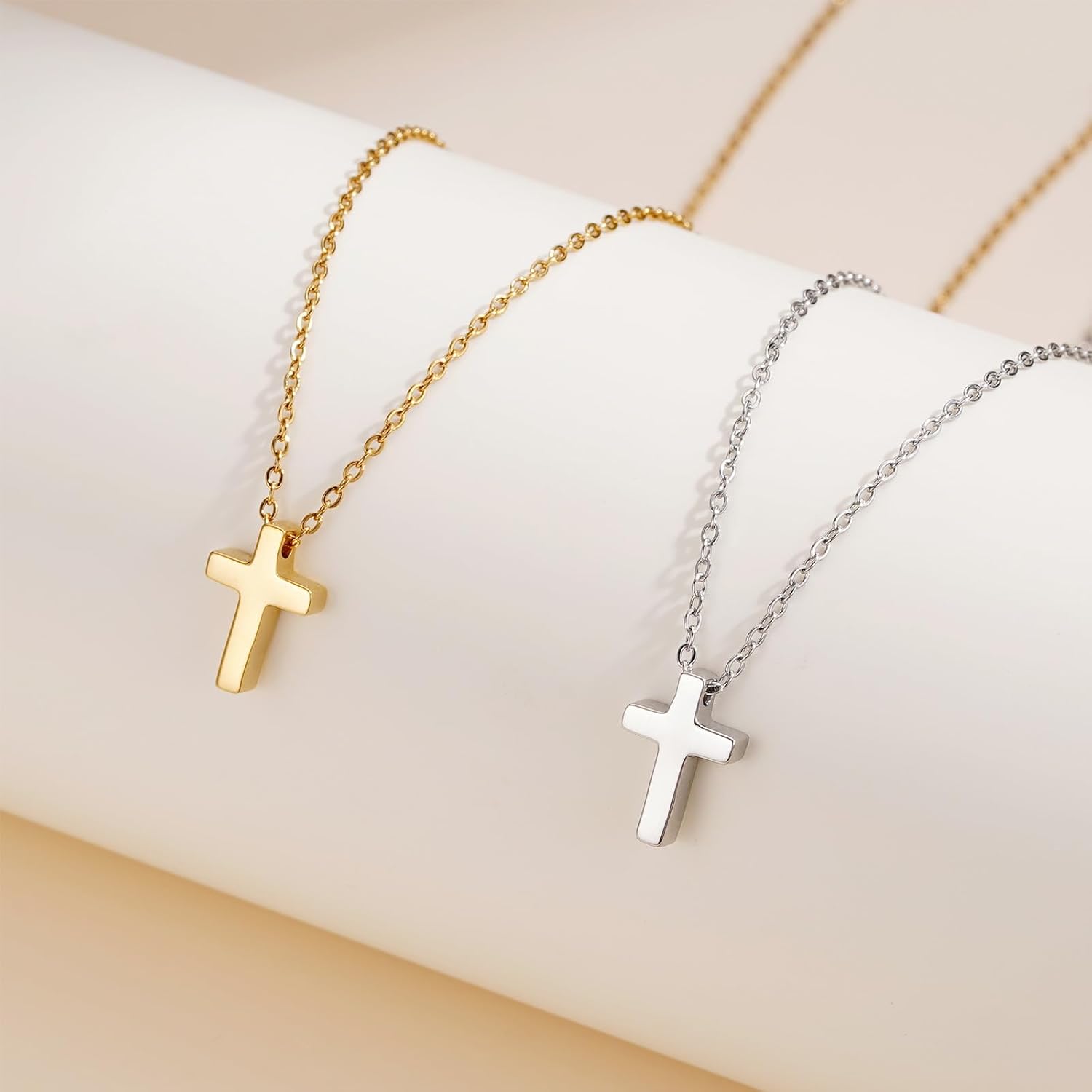 Easter Basket Stuffers-Cross Necklace Gifts for Boys,Small Cross Pendant Necklace Religious First communion Confirmation Baptism Jewelry Gifts - Image 4