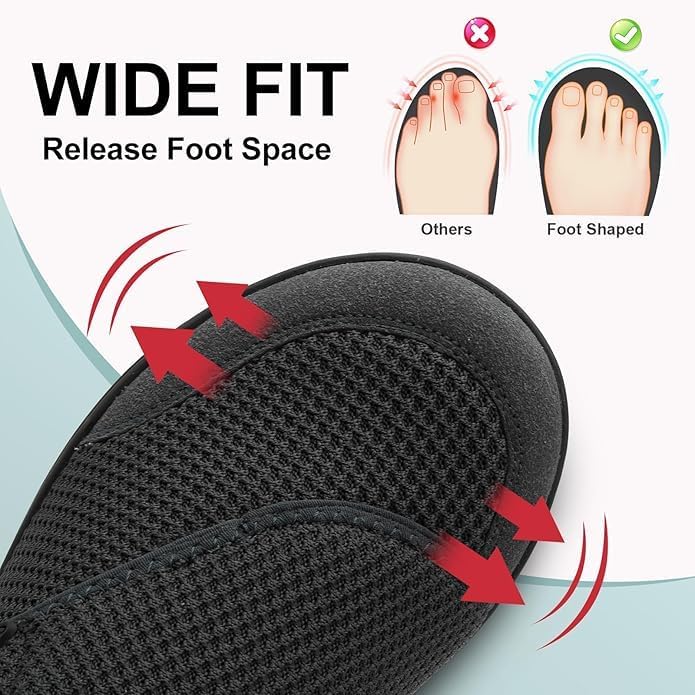 L-RUN Mens Wide Walking Shoes Breathable Barefoot Shoe Wide Wi... - view 2