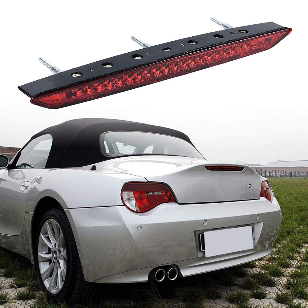 Third Brake Light with Red Lens/Safety Braking Lamp Compatible with BMW Car Z4 2.5i Z4 3.0i Z4 3.0si Z4 M3.2 E85 (1PC)