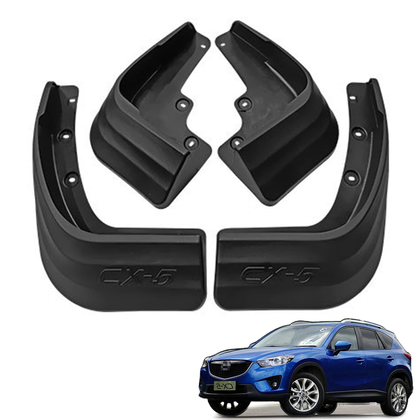 Amazon | マツダ CX-5 2013~2016 に適合 マッドフラップ ABS 樹脂素材