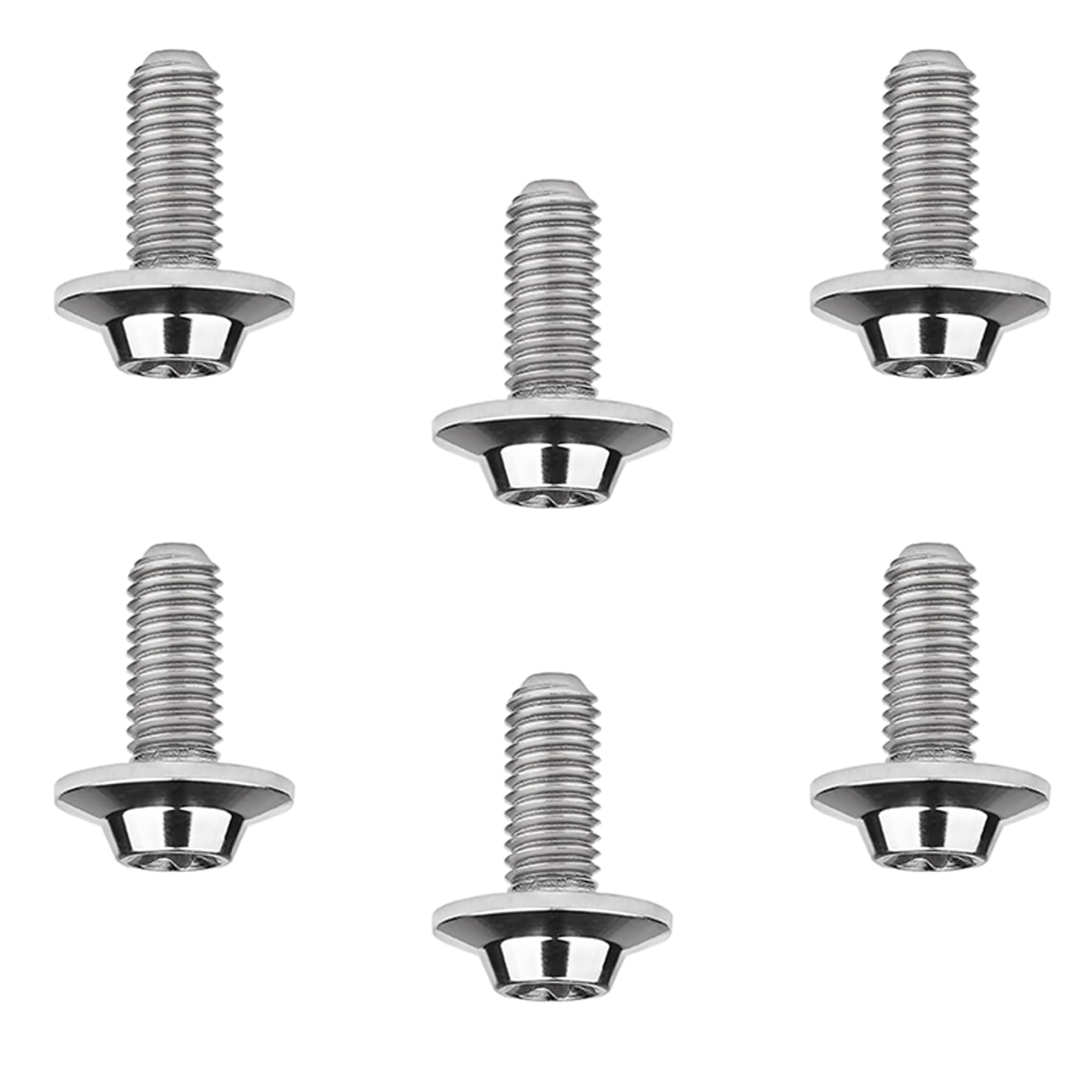 DWAMMEBRS Bolt M5 M6x10 12 15 20 25 30 35mm T25 T30 Torx Head Screw Pack of 6(Titanium,M5x20mm)