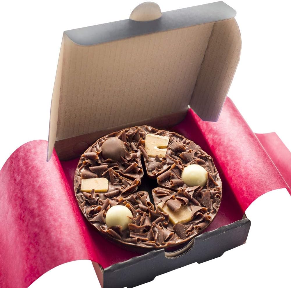 Gourmet Chocolate Mini Pizza Belgian Heavenly Honeycomb 4'' Pizza