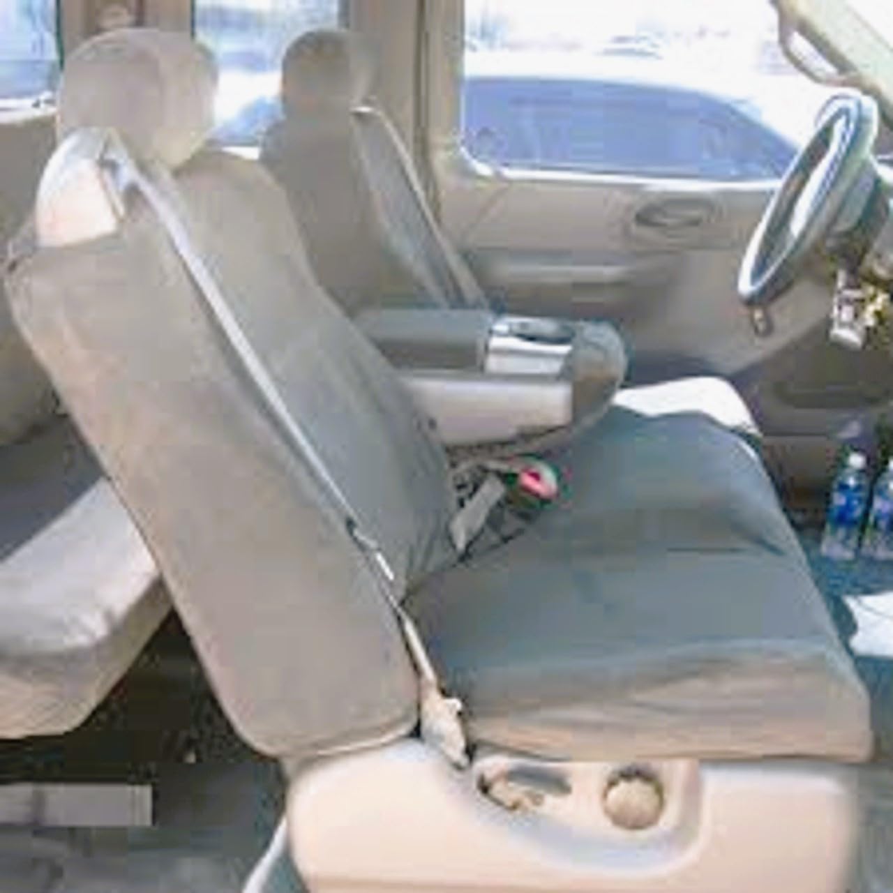 Durafit Seat Covers for 2001-2007 F250-F550 Heavy-Duty Waterproof Custom-Fit Seat Covers (40/20/40 Bench with Adjustable Headrests F83 MC2C)