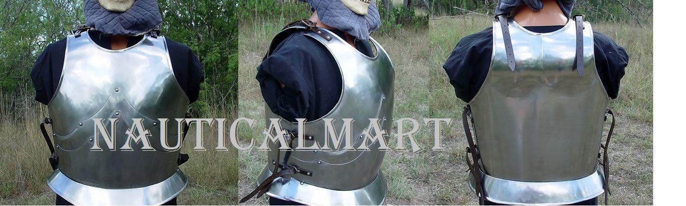 Medieval LARP Fantasy Costume Steel Armour Cuirass Breastplate