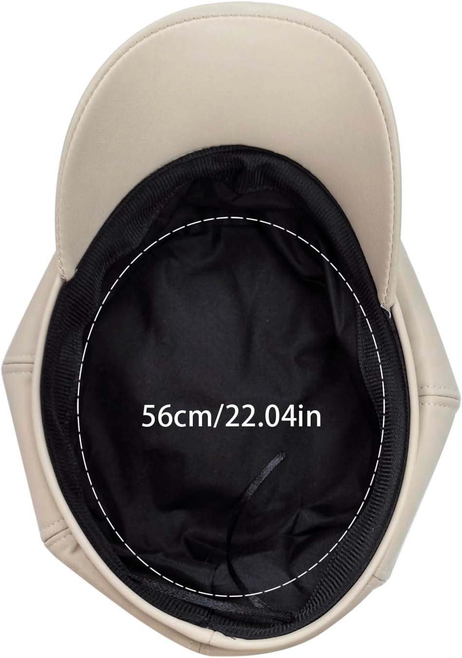 8 Panels Newsboy Caps for Women Vintage PU Leather Visor Beret Baker boy Cap Cabbie Hat for Women Men