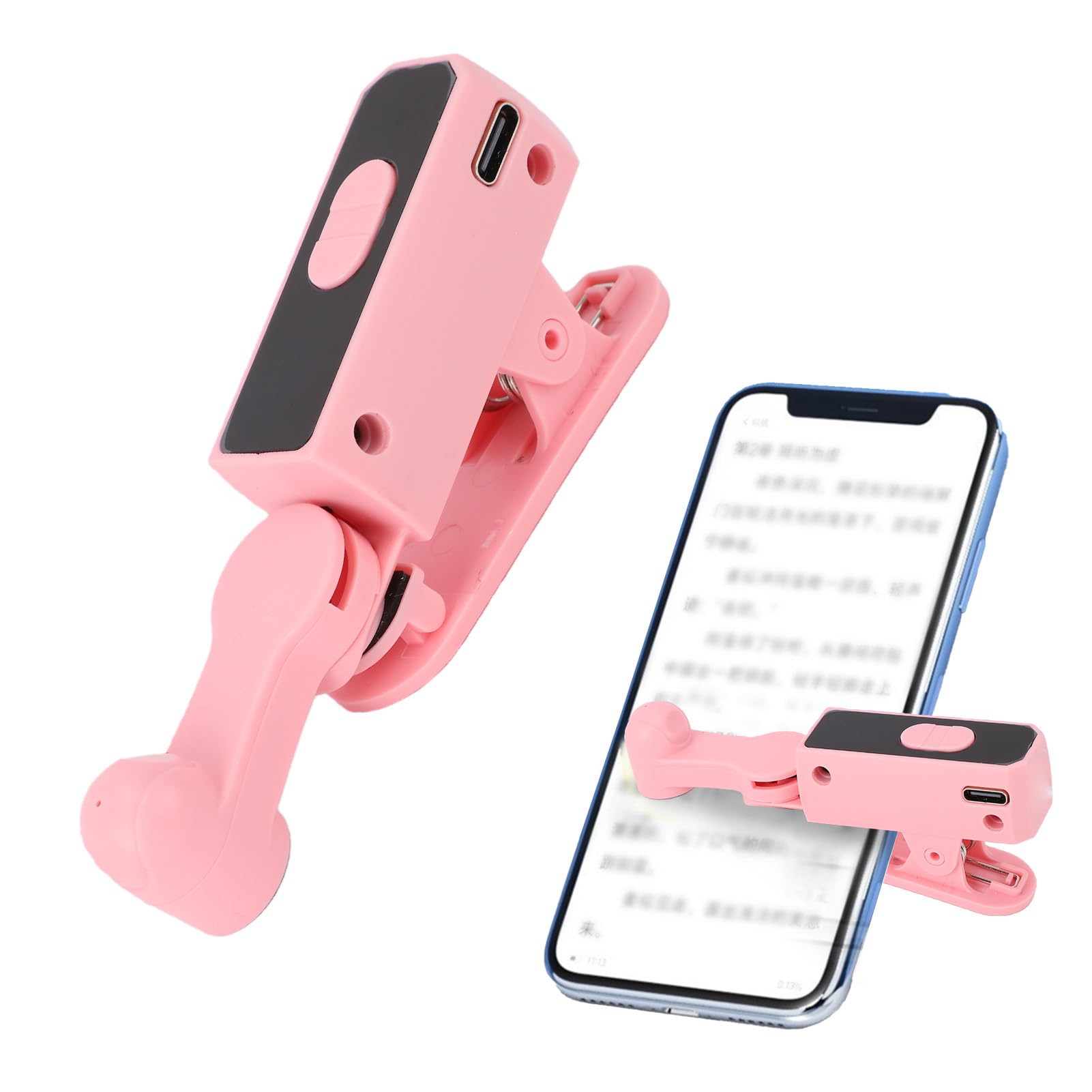 Dpofirs Clicker Automatique sans Fil pour Smartphone, Tapper Automatique D'écran de Téléphone Rechargeable, Clicker Continu Rapide pour Tiktok, Diffusions en Direct J'aime (Pink)