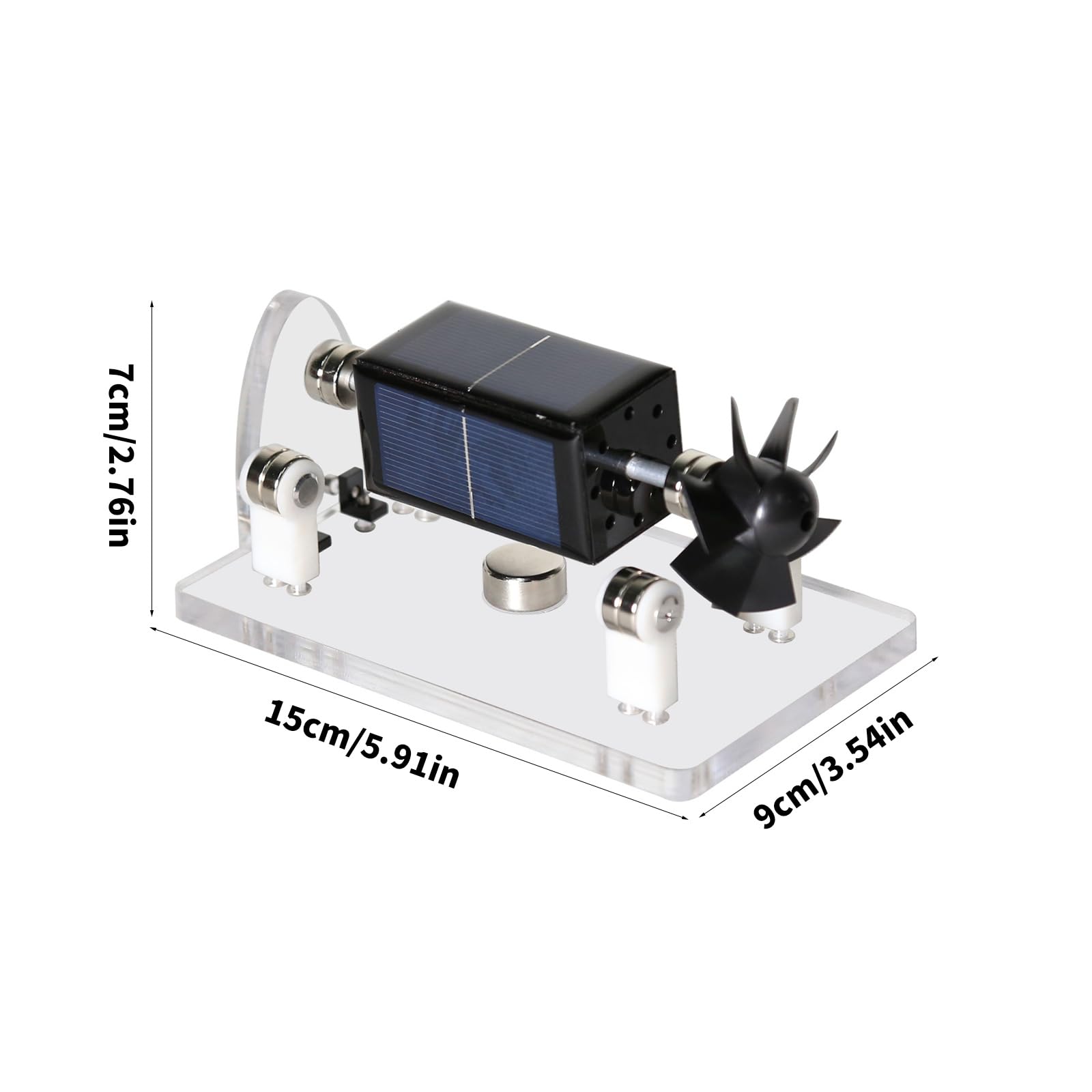 Desktop Solarmotormodell mit Magnetschweberahmen