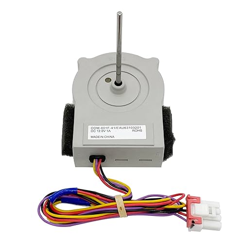 Miniatura 3 de JFQWLE EAU63103201 Motor del ventilador del evaporador del refrigerador para LG, refrigerador Kenmore Elite, pieza de repuesto de reparación del