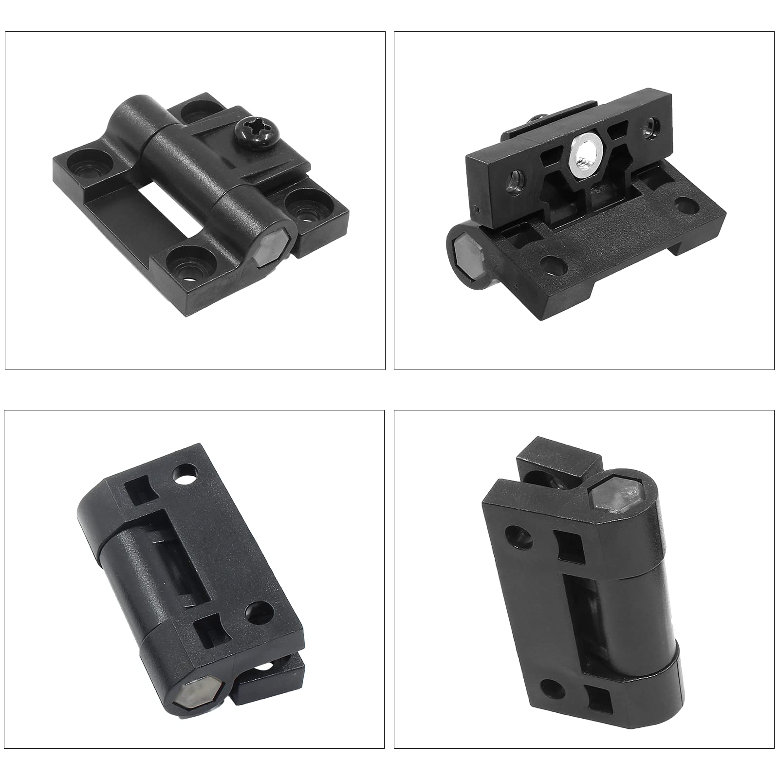 Cionyce 2 Pack Friction Hinges Adjustable Torque 43x36mm Plastic