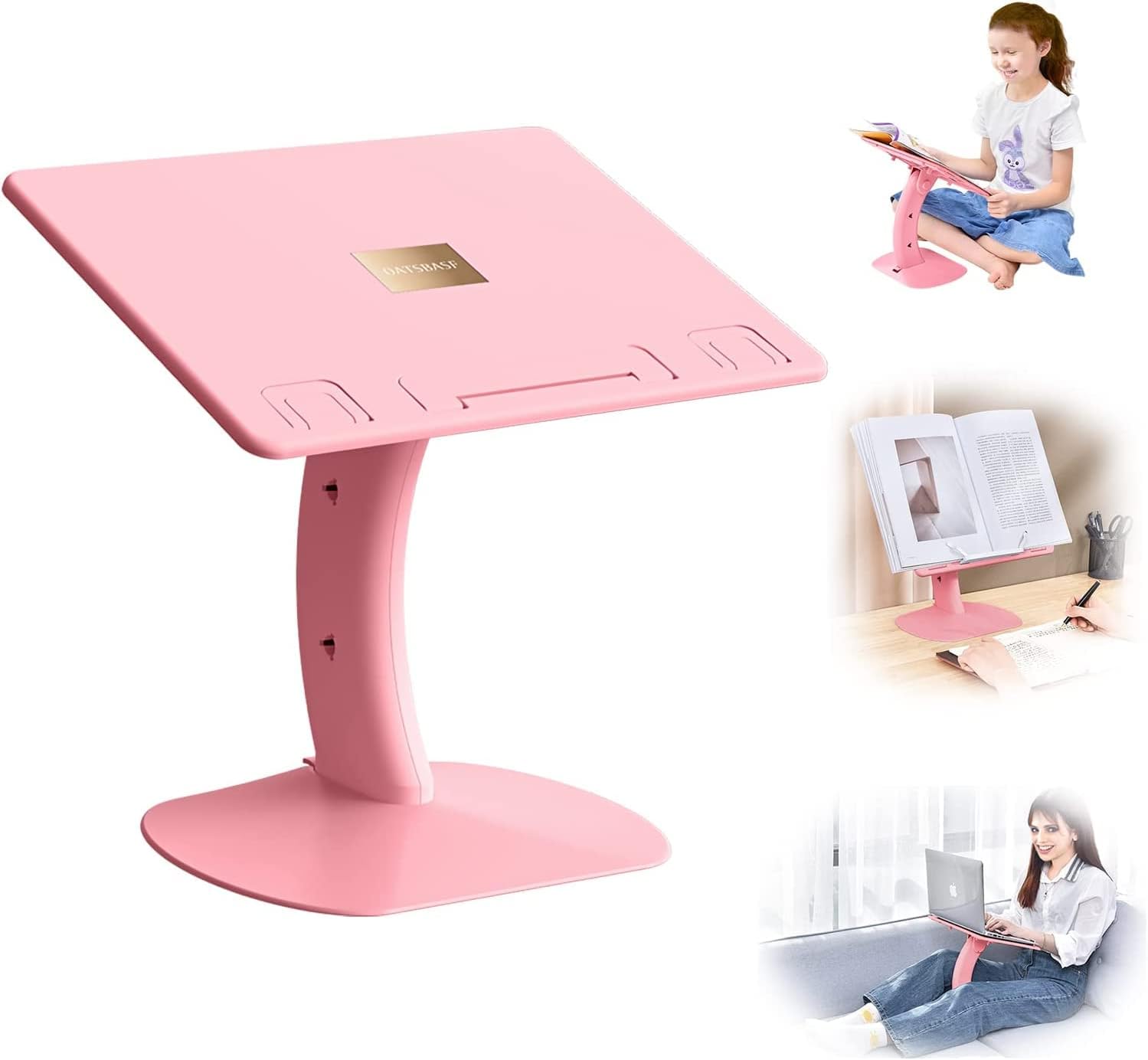 BEWAVE Portable Laptop Stand, Kids Lap Desk Book Reading Stand, Adjustable Laptop Desk Holder