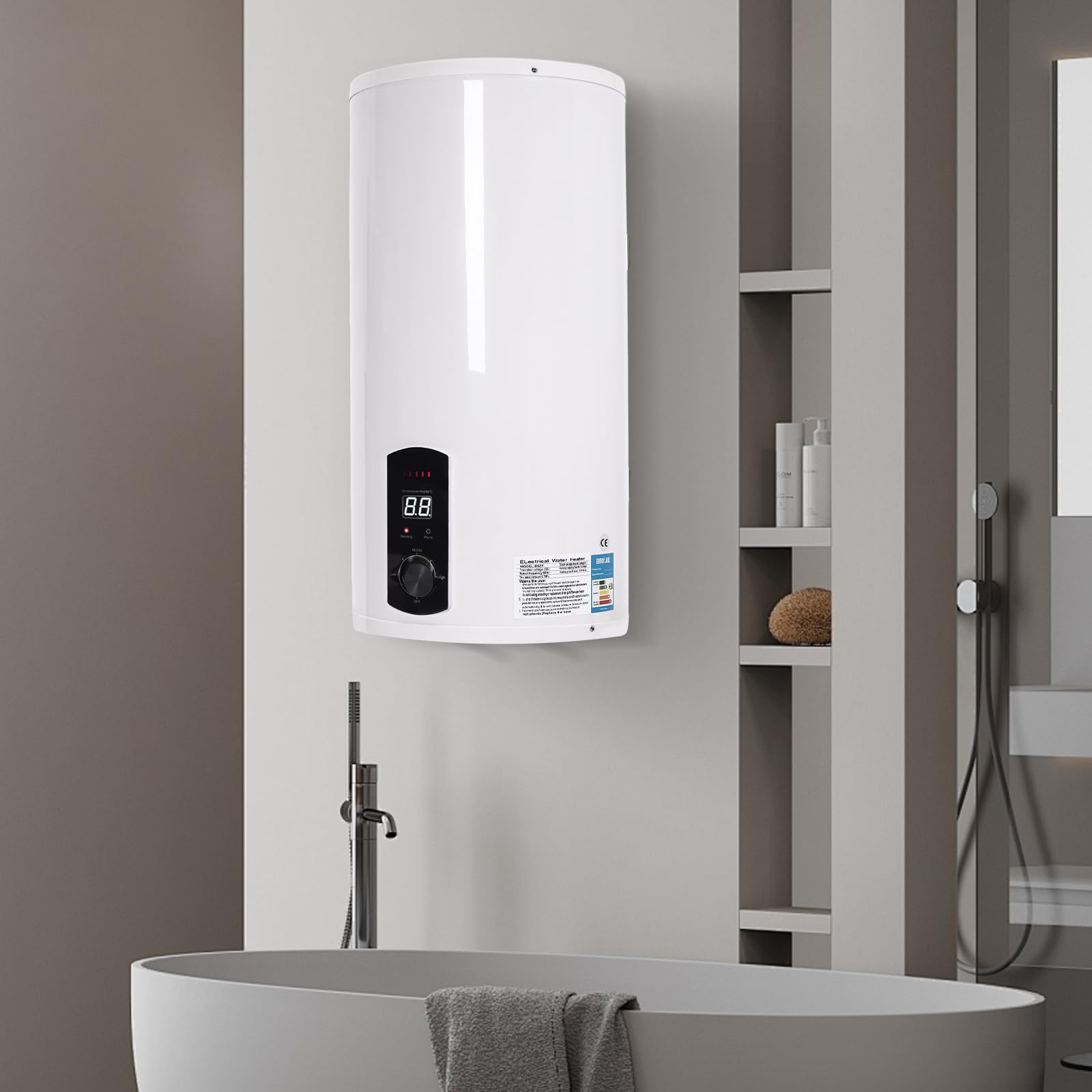 Scaldabagno Favourite 80 Litri Con Wi-Fi - 2000W, Classe B, Controllo Digitale, Con App - Foto 9