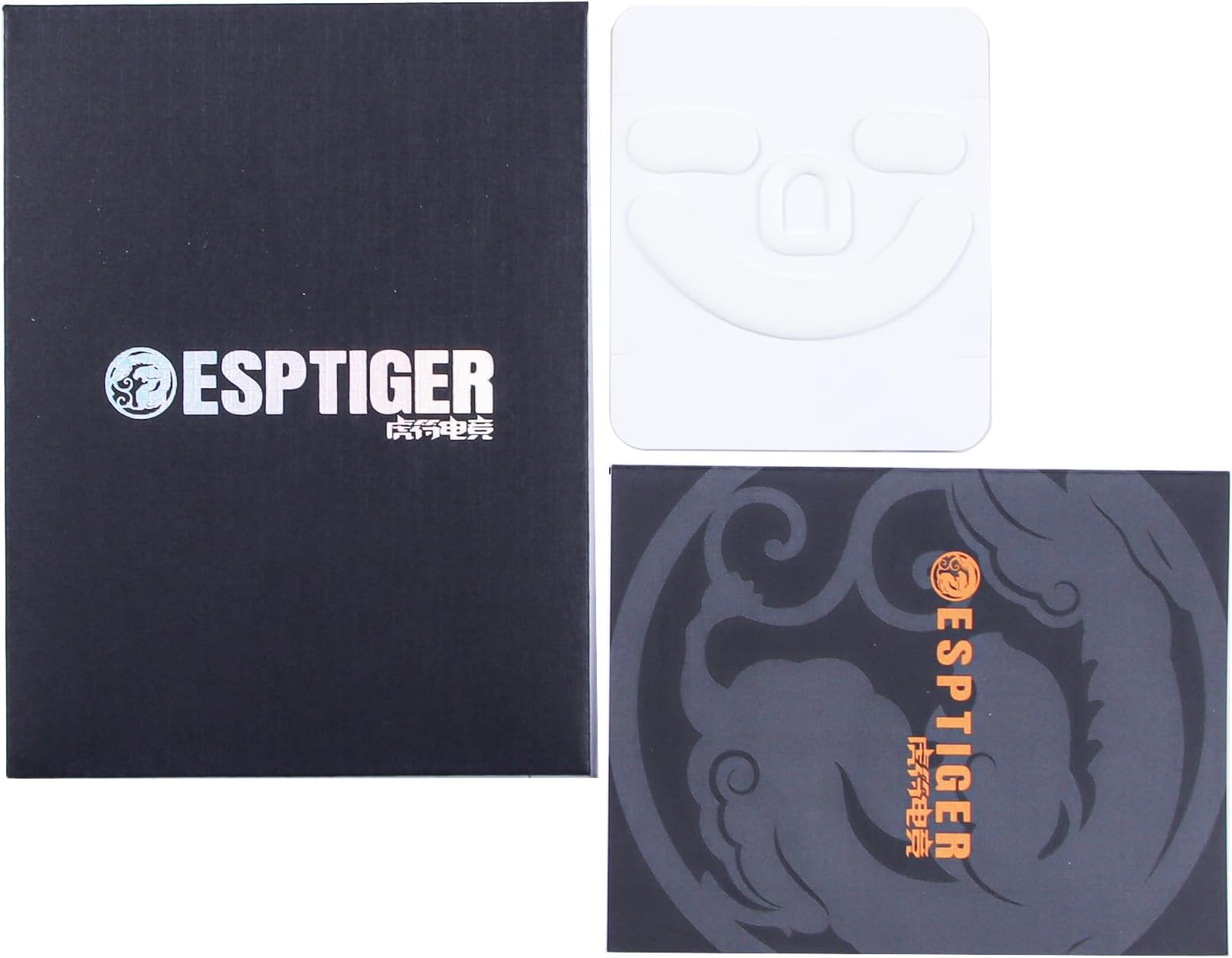 ESPTIGER Snow Mouse Skates for Razer DeathAdder V3 Pro - PTFE, Tactile Control, 3M Adhesive, White