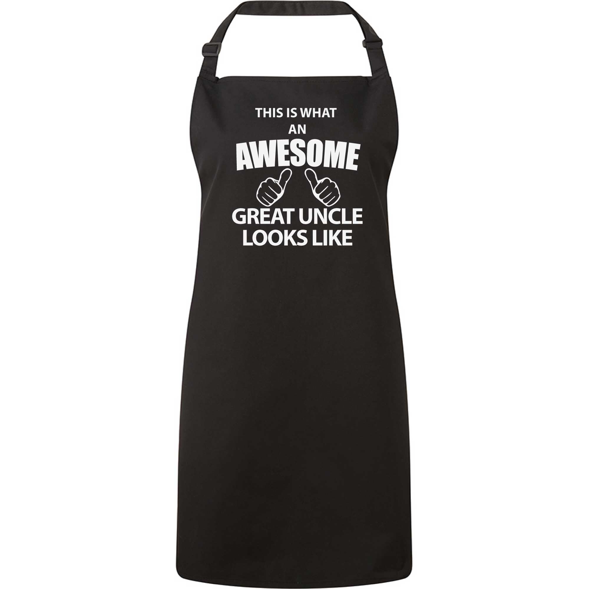 60 Second Makeover Limited This Is What An Awesome Great Uncle Looks Like Black Apron Novelty Gift Chef House Warming Kitchen Present Mothers Day