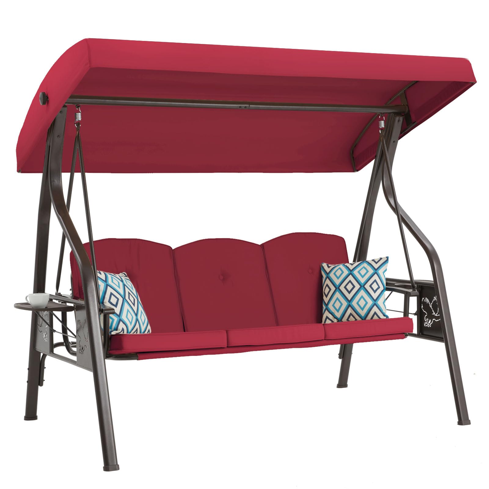 Amazon.com: ZZW 3-Seat Outdoor Porch Swing with Stand, Patio