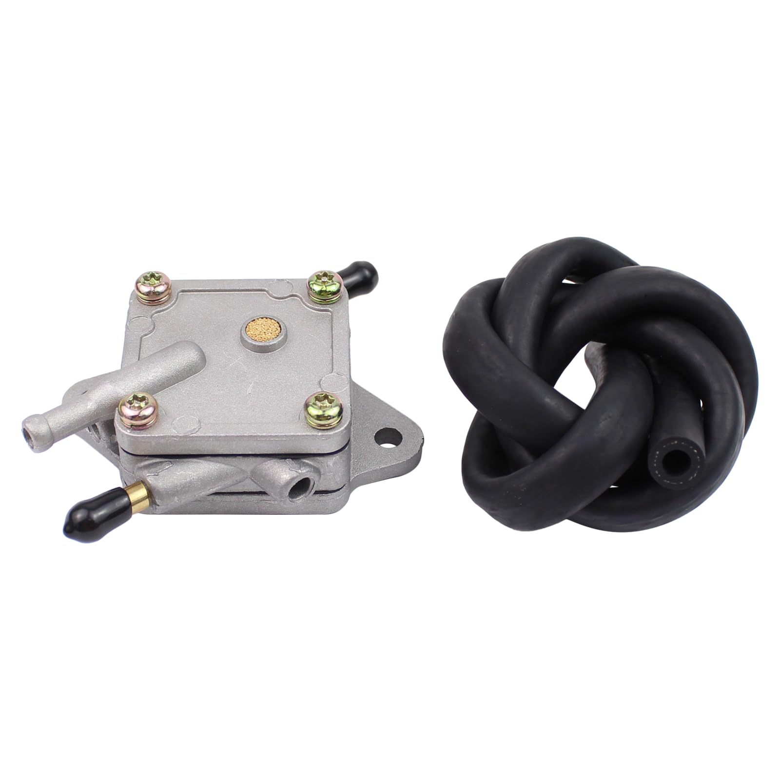 Benzinpumpe Kraftstoffpumpe mit Kraftstofffilter Kraftstoffleitung Absperrhahn Klemmen für Aprilia Leonardo 125 Leonardo 150 Habana 125 Scarabeo 125 Moto 6.5 Leonardo 250 Leonardo 300 Grande