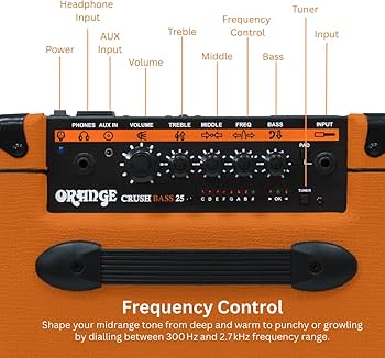 美品Orange Crush Bass 25 モデルチェンジ後 オレンジ ベース Amazon.com: Orange Crush Bass 25 25W 8