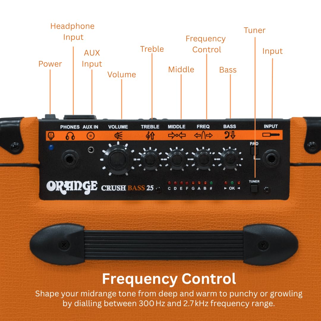 Amazon | Orange Crush Bass 25ワットベースギターアンプコンボ