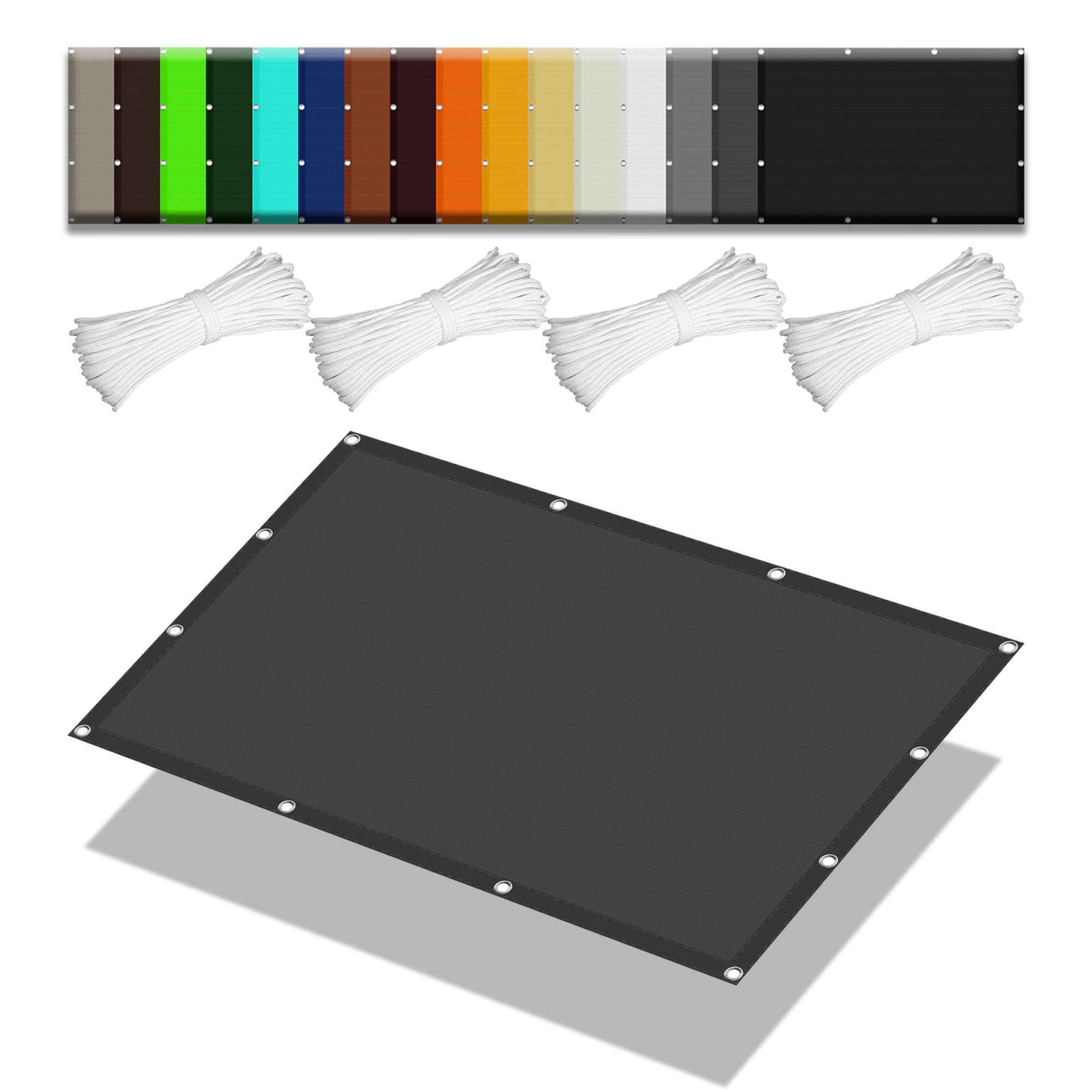 Voile d'ombrage 6x6 m pour créer un salon de jardin ombragé et protéger la terrasse du soleil